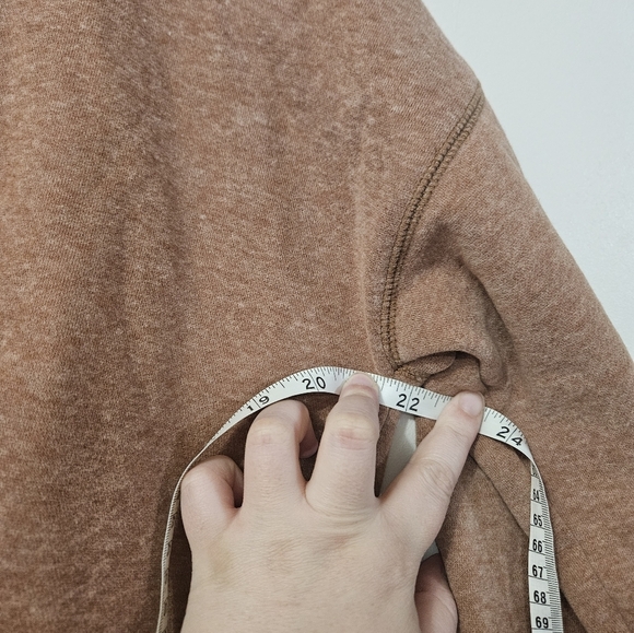 Hem&thread Rust/brown Cropped Sweatshirt! - Picture 4 of 5